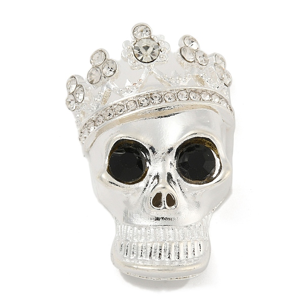 PandaHall Halloween Theme Alloy with Glass Rhinestone Cabochons, Skull, Silver, 44x29x12mm Glass Skull
PandaHall Halloween Theme Alloy with Glass Rhinestone Cabochons, Skull, Silver, 44x29x12mm Glass Skull