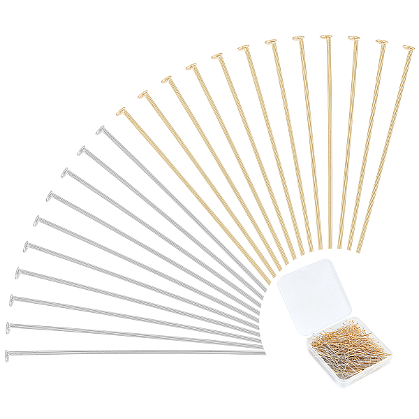 PandaHall UNICRAFTALE About 300pcs 2 Colors Stainless Steel Flat Head Pins 50mm Straight Head Pin Metal Eye Pins Head Pins Findings for...
PandaHall UNICRAFTALE About 300pcs 2 Colors Stainless Steel Flat Head Pins 50mm Straight Head Pin Metal Eye Pins Head Pins Findings for...