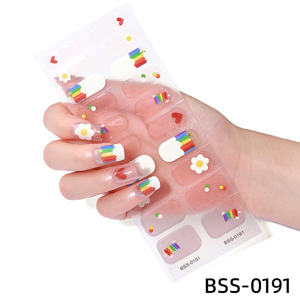PandaHall Nail Art Full Cover Nail Stickers, Self-Adhesive, for Nail Tips Decorations, Colorful, 17.5x7.3x0.9cm, 20pcs/sheet Paper
PandaHall Nail Art Full Cover Nail Stickers, Self-Adhesive, for Nail Tips Decorations, Colorful, 17.5x7.3x0.9cm, 20pcs/sheet Paper