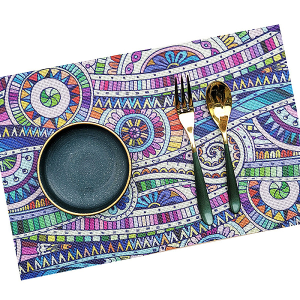 PandaHall Plastic Washable Placemat, Bohemian Style Coaster, Rectangle, Flower Pattern, 300x450mm Plastic Flower
PandaHall Plastic Washable Placemat, Bohemian Style Coaster, Rectangle, Flower Pattern, 300x450mm Plastic Flower
