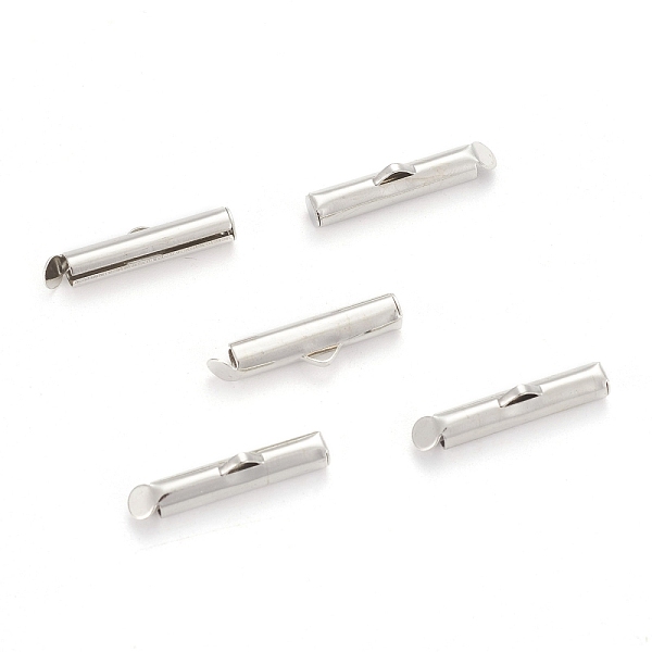 PandaHall Iron Slide On End Clasp Tubes, Slider End Caps, Cadmium Free & Lead Free, Platinum, 5.5x20x4mm, Hole: 1mm, 3.2mm Inner Diameter...
PandaHall Iron Slide On End Clasp Tubes, Slider End Caps, Cadmium Free & Lead Free, Platinum, 5.5x20x4mm, Hole: 1mm, 3.2mm Inner Diameter...