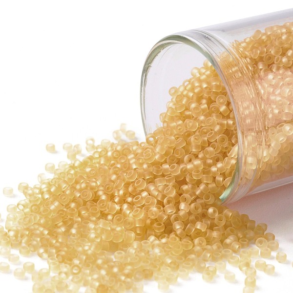 PandaHall TOHO Round Seed Beads, Japanese Seed Beads, (2F) Transparent Frost Light Topaz, 15/0, 1.5mm, Hole: 0.7mm, about 3000pcs/bottle..., Brown
PandaHall TOHO Round Seed Beads, Japanese Seed Beads, (2F) Transparent Frost Light Topaz, 15/0, 1.5mm, Hole: 0.7mm, about 3000pcs/bottle..., Brown