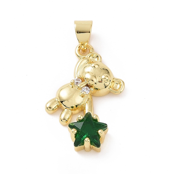 PandaHall Brass Micro Pave Cubic Zirconia Pendants, Bear with Star Charm, Golden, Green, 27x15x4.5mm, Hole: 5x4mm Brass+Cubic Zirconia Bear...
PandaHall Brass Micro Pave Cubic Zirconia Pendants, Bear with Star Charm, Golden, Green, 27x15x4.5mm, Hole: 5x4mm Brass+Cubic Zirconia Bear...