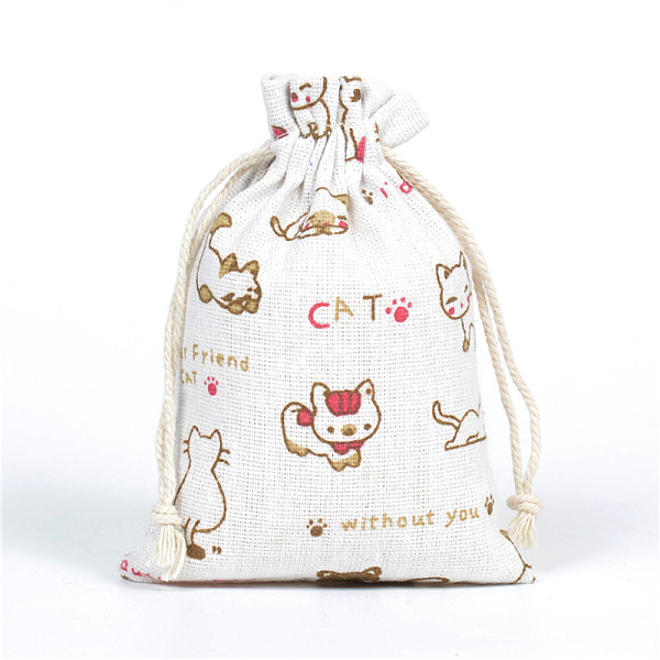 PandaHall Linenette Drawstring Bags, Rectangle, Cat Pattern, 18x13cm Cloth Cat Shape
PandaHall Linenette Drawstring Bags, Rectangle, Cat Pattern, 18x13cm Cloth Cat Shape