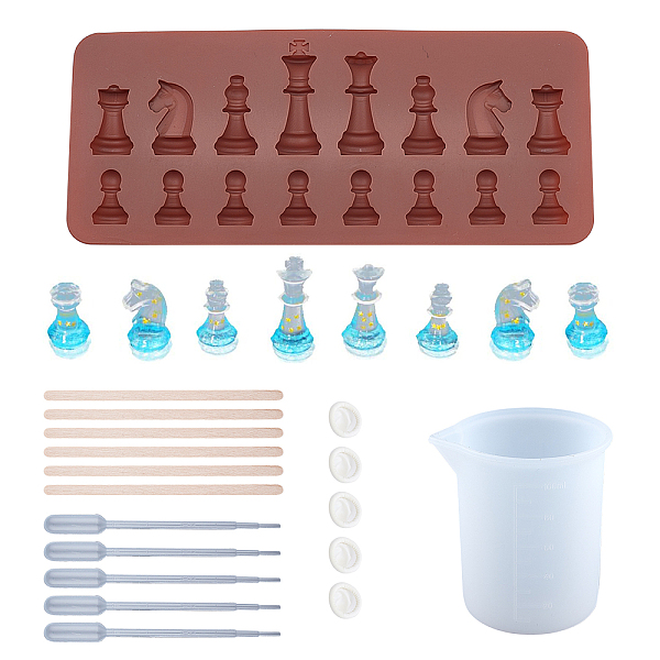 PandaHall SUNNYCLUE Chess Silicone Mold Kits, with 100ml Measuring Cup Silicone Glue Tools, Disposable Plastic Transfer Pipettes and Birch..., Multicolor
PandaHall SUNNYCLUE Chess Silicone Mold Kits, with 100ml Measuring Cup Silicone Glue Tools, Disposable Plastic Transfer Pipettes and Birch..., Multicolor