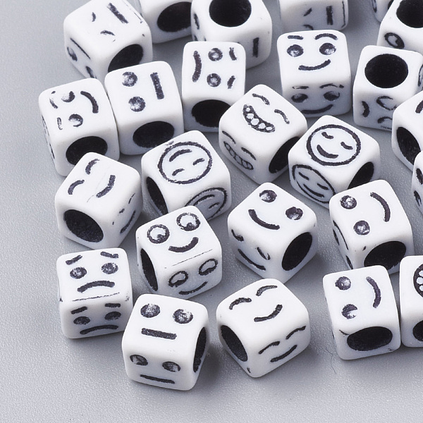 PandaHall Craft Acrylic Beads, Cube with Mixed Expression, White, 6x6x6mm, Hole: 3.5mm Acrylic Cube White
PandaHall Craft Acrylic Beads, Cube with Mixed Expression, White, 6x6x6mm, Hole: 3.5mm Acrylic Cube White