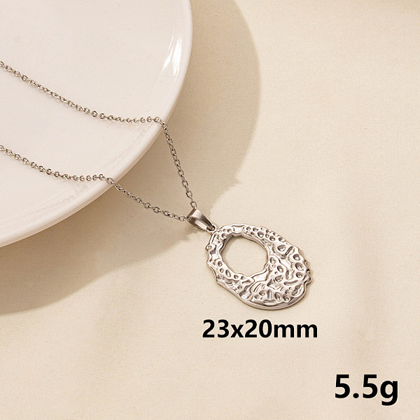 PandaHall 304 Stainless Steel Hollow Round Pendant Necklaces, Cable Chain Necklaces Stainless Steel
PandaHall 304 Stainless Steel Hollow Round Pendant Necklaces, Cable Chain Necklaces Stainless Steel