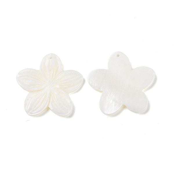 PandaHall Natural Freshwater Shell Pendants, Flower Charms, Seashell Color, 35.5~36.5x37~38x2.5~3mm, Hole: 1.5mm Freshwater Shell Flower
PandaHall Natural Freshwater Shell Pendants, Flower Charms, Seashell Color, 35.5~36.5x37~38x2.5~3mm, Hole: 1.5mm Freshwater Shell Flower
