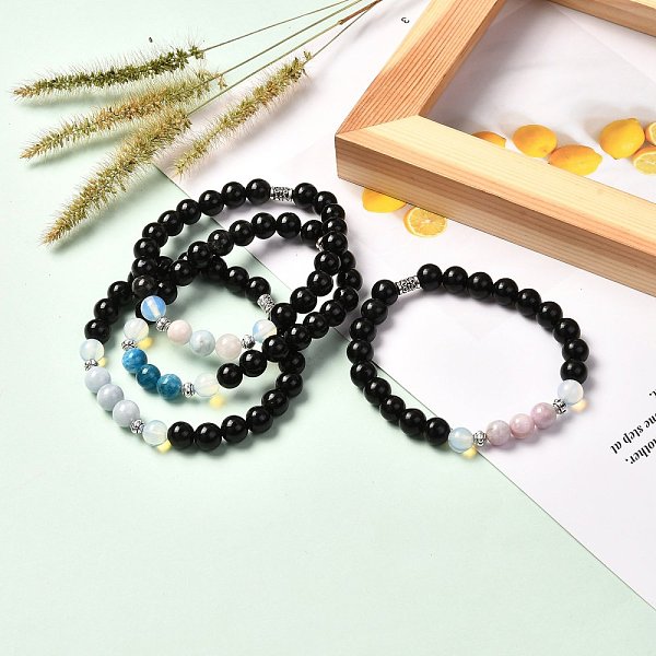 PandaHall Natural Lava Rock Oil Diffuser Yoga Menditation Beads Stretch Bracelet for Men Women Girls Jewelry, Mixed Stone & Tube Alloy Beads...
PandaHall Natural Lava Rock Oil Diffuser Yoga Menditation Beads Stretch Bracelet for Men Women Girls Jewelry, Mixed Stone & Tube Alloy Beads...