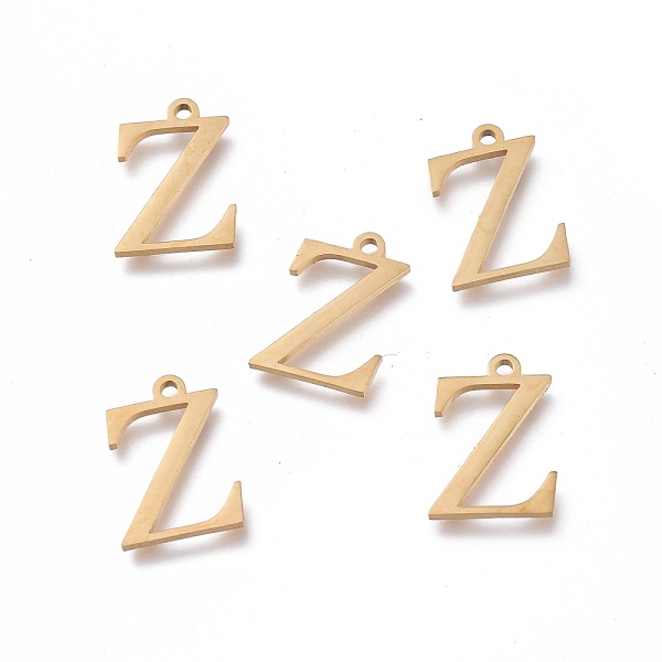 PandaHall 304 Stainless Steel Charms, Greek Alphabet, Golden, Letter.Z, 14x9.5x1mm, Hole: 1.2mm 304 Stainless Steel Letter Z
PandaHall 304 Stainless Steel Charms, Greek Alphabet, Golden, Letter.Z, 14x9.5x1mm, Hole: 1.2mm 304 Stainless Steel Letter Z