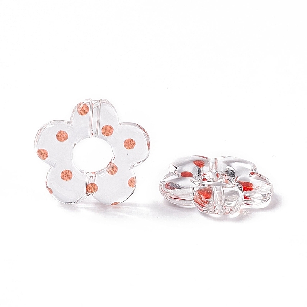 PandaHall Transparent Acrylic Beads, Flower with Polka Dot Pattern, Clear, Orange, 19x19.5x3.5mm, Hole: 1.6mm Acrylic Polka Dot Orange
PandaHall Transparent Acrylic Beads, Flower with Polka Dot Pattern, Clear, Orange, 19x19.5x3.5mm, Hole: 1.6mm Acrylic Polka Dot Orange