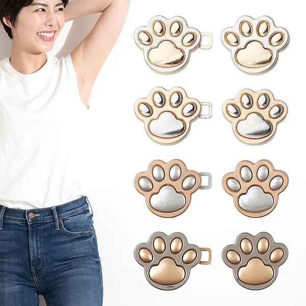 PandaHall GOMAKERER 16Pcs 4 Colors Cat's Paw Print Alloy Button Pins for Jeans, Waist Tighter, Garment Accessories, Mixed Color...
PandaHall GOMAKERER 16Pcs 4 Colors Cat's Paw Print Alloy Button Pins for Jeans, Waist Tighter, Garment Accessories, Mixed Color...