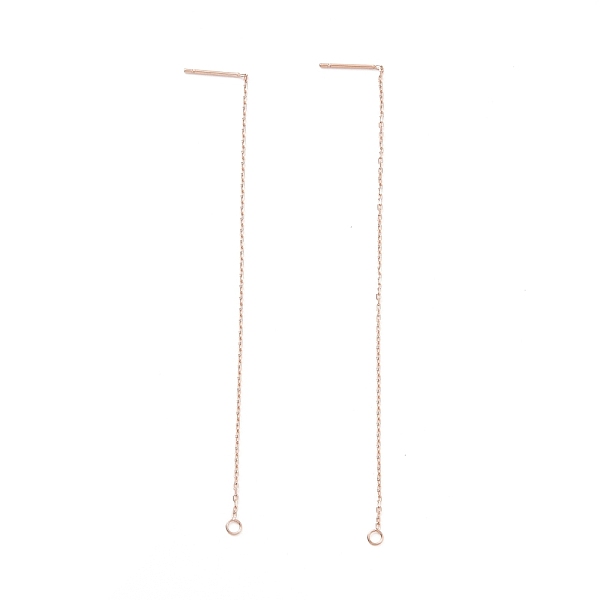 PandaHall Ion Plating(IP) 304 Stainless Steel Stud Earring Finding, with Ring, Ear Thread, Rose Gold, 100~109x0.7x0.25mm, Hole: 1.7mm, Pin...
PandaHall Ion Plating(IP) 304 Stainless Steel Stud Earring Finding, with Ring, Ear Thread, Rose Gold, 100~109x0.7x0.25mm, Hole: 1.7mm, Pin...