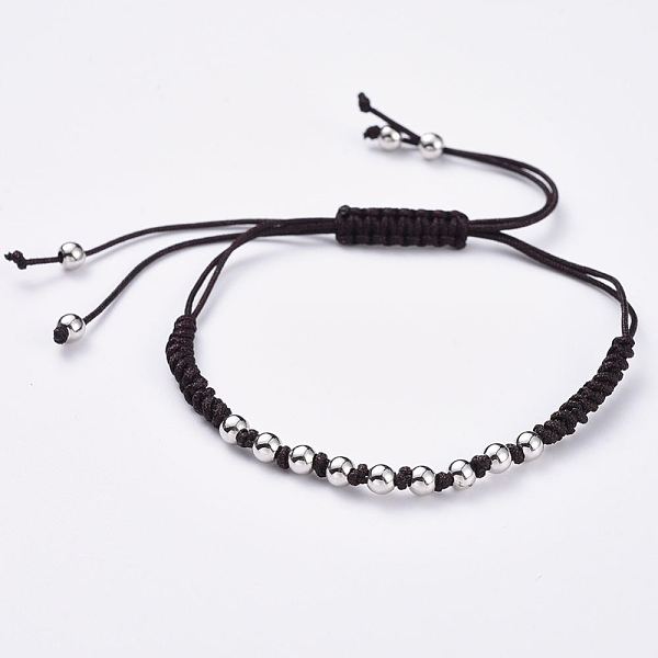 PandaHall Adjustable Nylon Cord Braided Bead Bracelets, with Brass Beads, Cadmium Free & Lead Free, Platinum, 10-1/4 inch~11 inch(26~28cm)...
PandaHall Adjustable Nylon Cord Braided Bead Bracelets, with Brass Beads, Cadmium Free & Lead Free, Platinum, 10-1/4 inch~11 inch(26~28cm)...