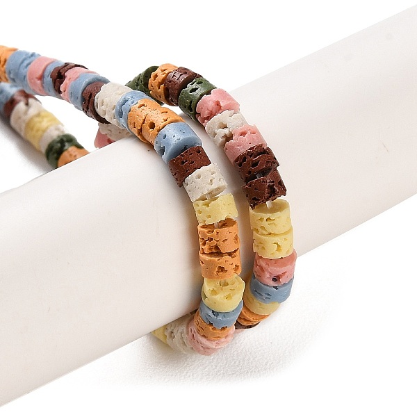 PandaHall Synthetic Lava Rock Dyed Beads Strands, Disc, Heishi Beads, Mixed Color, 4x2~2.5mm, Hole: 0.7mm, about 152pcs/strand, 15.12''..., Multicolor
PandaHall Synthetic Lava Rock Dyed Beads Strands, Disc, Heishi Beads, Mixed Color, 4x2~2.5mm, Hole: 0.7mm, about 152pcs/strand, 15.12''..., Multicolor