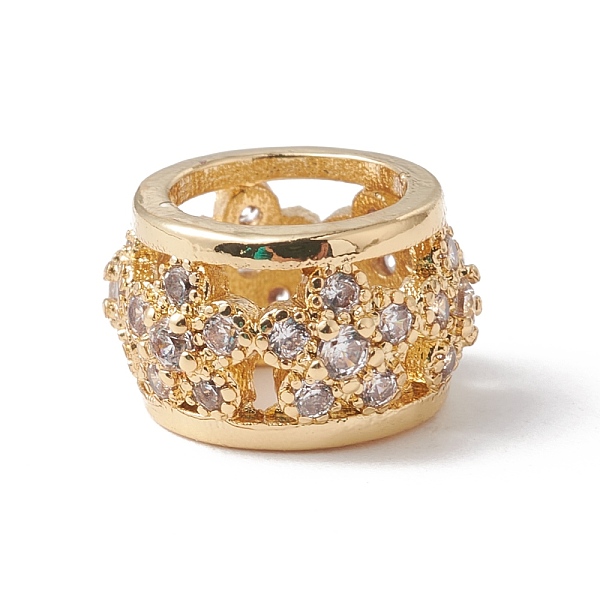 PandaHall Eco-Friendly Rack Plating Brass Micro Pave Cubic Zirconia European Beads, Large Hole Beads, Long-Lasting Plated, Lead Free &..., Clear
PandaHall Eco-Friendly Rack Plating Brass Micro Pave Cubic Zirconia European Beads, Large Hole Beads, Long-Lasting Plated, Lead Free &..., Clear