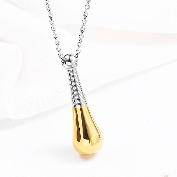 PandaHall Stainless Steel Bottle Pendant Necklace, Urn Ashes Necklaces, Golden, no zise Stainless Steel Bottle
PandaHall Stainless Steel Bottle Pendant Necklace, Urn Ashes Necklaces, Golden, no zise Stainless Steel Bottle