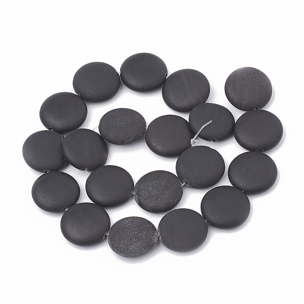 PandaHall Natural Black Stone Beads Strands, Flat Round, 19~20x6.5~7mm, Hole: 1mm, about 20pcs/strand, 15.15 inch Black Stone Flat Round
PandaHall Natural Black Stone Beads Strands, Flat Round, 19~20x6.5~7mm, Hole: 1mm, about 20pcs/strand, 15.15 inch Black Stone Flat Round