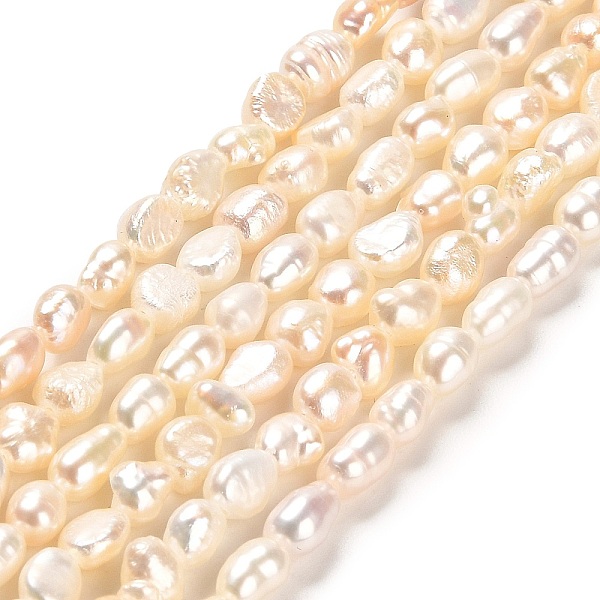 PandaHall Natural Keshi Pearl Beads Strands, Two Sides Polished, Grade 3A, Baroque Pearls, Linen, 3~4x5~6mm, Hole: 0.5mm, about 63pcs/strand..., Brown
PandaHall Natural Keshi Pearl Beads Strands, Two Sides Polished, Grade 3A, Baroque Pearls, Linen, 3~4x5~6mm, Hole: 0.5mm, about 63pcs/strand..., Brown