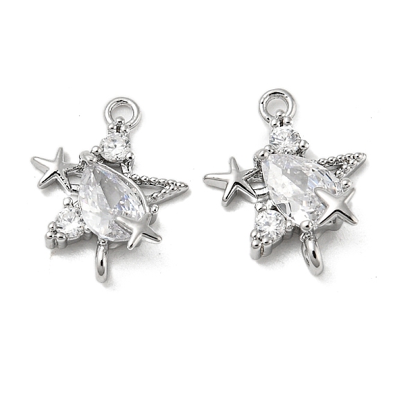 PandaHall Brass Pave Clear Cubic Zirconia Connector Charms, Star Links, Real Platinum Plated, 12.5x10x3.5mm, Hole: 1mm Brass+Cubic Zirconia...
PandaHall Brass Pave Clear Cubic Zirconia Connector Charms, Star Links, Real Platinum Plated, 12.5x10x3.5mm, Hole: 1mm Brass+Cubic Zirconia...