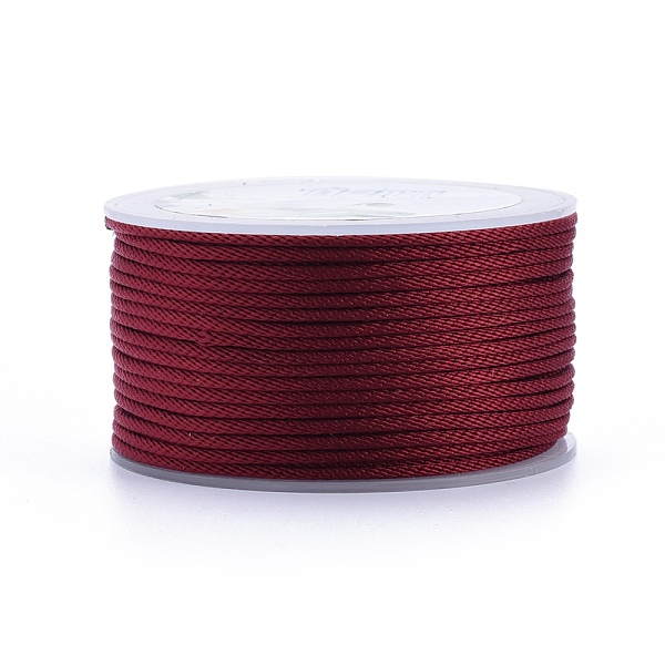 PandaHall Polyester Braided Cords, for Jewelry Making Beading Crafting, Dark Red, 2mm, about 21.87 yards(20m)/roll Polyester Red
PandaHall Polyester Braided Cords, for Jewelry Making Beading Crafting, Dark Red, 2mm, about 21.87 yards(20m)/roll Polyester Red