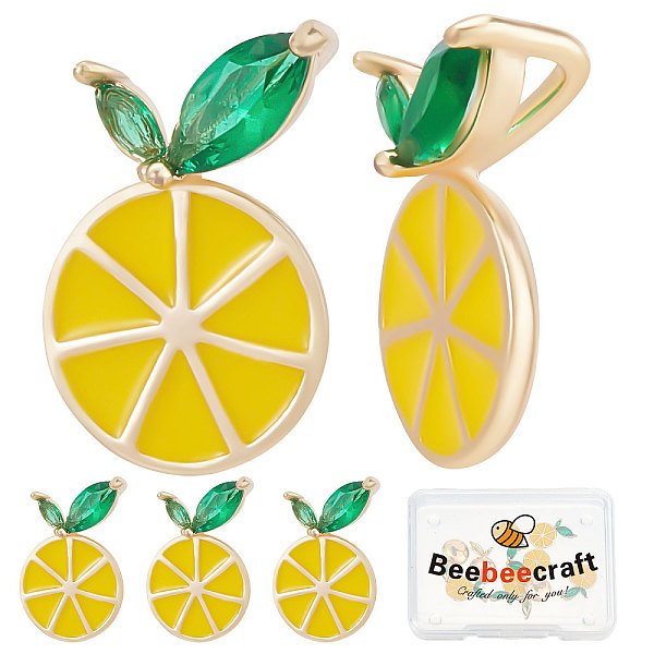 PandaHall Beebeecraft 1 Box 10Pcs Lemon Charms 18K Gold Plated Yellow Fruit Charms Cubic Zirconia Leaf for Jewelry Making Necklace Bracelet..., Green
PandaHall Beebeecraft 1 Box 10Pcs Lemon Charms 18K Gold Plated Yellow Fruit Charms Cubic Zirconia Leaf for Jewelry Making Necklace Bracelet..., Green