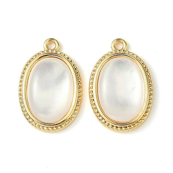 PandaHall Brass Pave Shell Pendants, Oval Charms, Real 18K Gold Plated, WhiteSmoke, 17.5x12x3mm, Hole: 1.2mm Shell Oval White
PandaHall Brass Pave Shell Pendants, Oval Charms, Real 18K Gold Plated, WhiteSmoke, 17.5x12x3mm, Hole: 1.2mm Shell Oval White