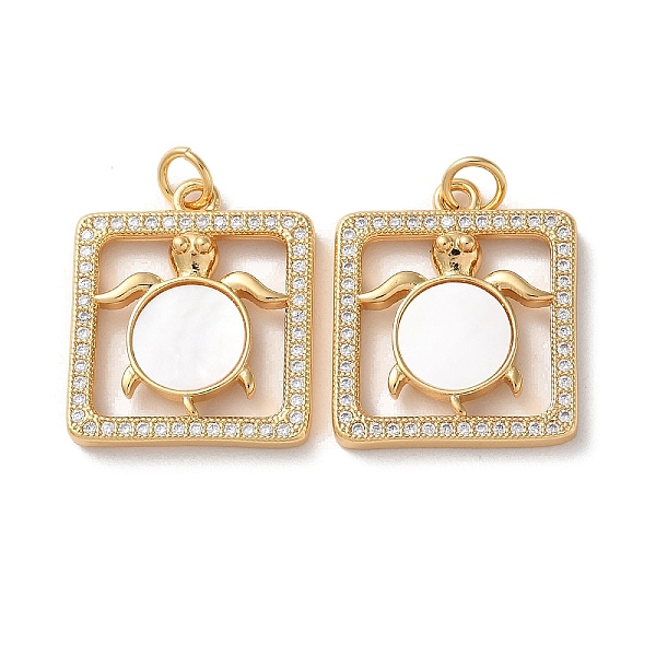 PandaHall Brass Micro Pave Clear Cubic Zirconia Pendants, with Shell and Jump Ring, Real 18K Gold Plated, Tortoise, 21x18x3.5mm, Hole: 3mm...
PandaHall Brass Micro Pave Clear Cubic Zirconia Pendants, with Shell and Jump Ring, Real 18K Gold Plated, Tortoise, 21x18x3.5mm, Hole: 3mm...