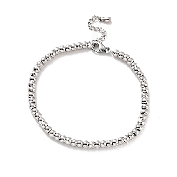 PandaHall 201 Stainless Steel Round Beaded Bracelet for Women, Stainless Steel Color, 7-1/8 inch(18cm) 201 Stainless Steel
PandaHall 201 Stainless Steel Round Beaded Bracelet for Women, Stainless Steel Color, 7-1/8 inch(18cm) 201 Stainless Steel