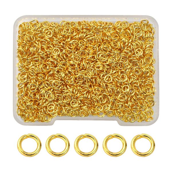 PandaHall Brass Open Jump Rings, Round Ring, Golden, 4x0.7mm, 21 Gauge, Inner Diameter: 2.6mm, about 500pcs/box Brass
PandaHall Brass Open Jump Rings, Round Ring, Golden, 4x0.7mm, 21 Gauge, Inner Diameter: 2.6mm, about 500pcs/box Brass