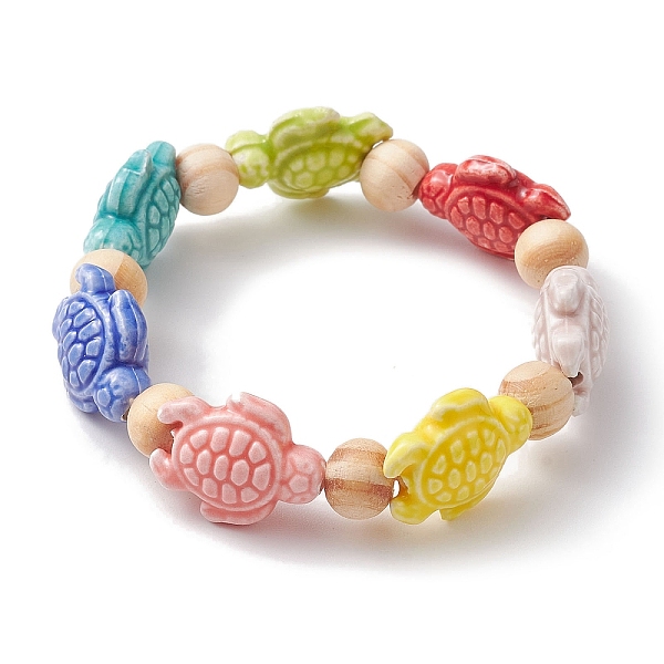 PandaHall Beach Tortoise Handmade Procelain & Wood Round Beaded Stretch Bracelets, Summer Kid Bracelets for Girls, Colorful, Inner Diameter...
PandaHall Beach Tortoise Handmade Procelain & Wood Round Beaded Stretch Bracelets, Summer Kid Bracelets for Girls, Colorful, Inner Diameter...