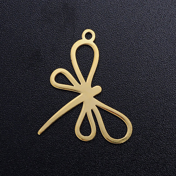 PandaHall 201 Stainless Steel Pendants, Dragonfly, Golden, 18x24x1mm, Hole: 1.5mm 201 Stainless Steel Dragonfly
PandaHall 201 Stainless Steel Pendants, Dragonfly, Golden, 18x24x1mm, Hole: 1.5mm 201 Stainless Steel Dragonfly