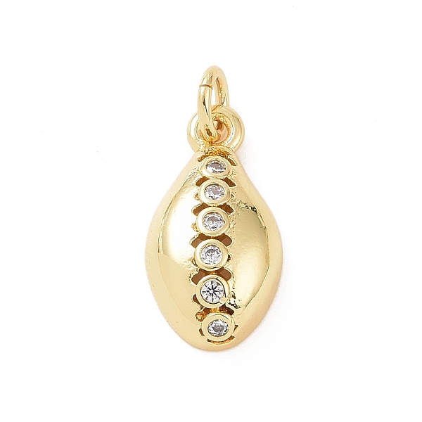 PandaHall Brass Micro Pave Cubic Zirconia Charms, with Jump Ring, Cowrie Shell Shape Charm, Golden, 15x8x4mm, Hole: 2.8mm Brass+Cubic..., Clear
PandaHall Brass Micro Pave Cubic Zirconia Charms, with Jump Ring, Cowrie Shell Shape Charm, Golden, 15x8x4mm, Hole: 2.8mm Brass+Cubic..., Clear