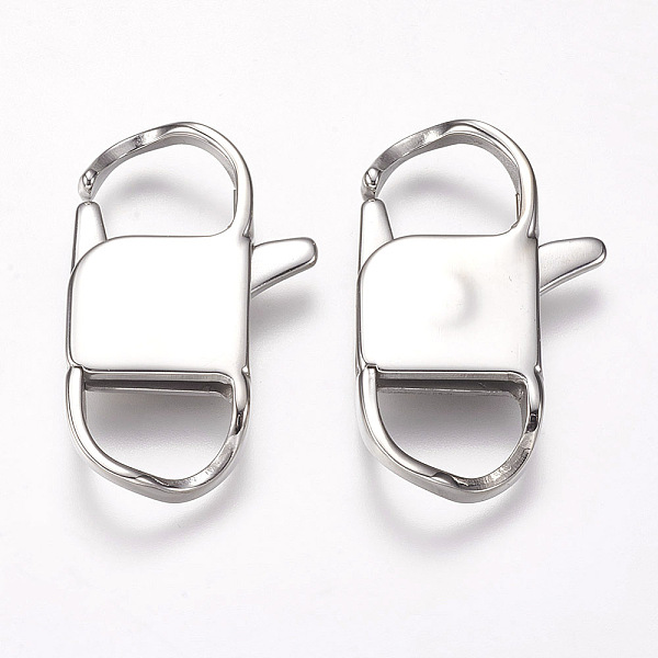 PandaHall 304 Stainless Steel Lobster Claw Clasps, Stainless Steel Color, 32x19.5x5mm, Hole: 8x11mm 304 Stainless Steel Rectangle
PandaHall 304 Stainless Steel Lobster Claw Clasps, Stainless Steel Color, 32x19.5x5mm, Hole: 8x11mm 304 Stainless Steel Rectangle