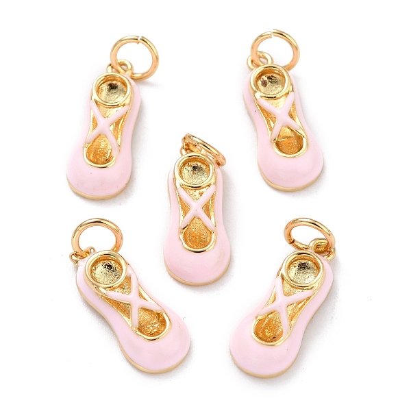 PandaHall Real 18K Gold Plated Brass Pendants, with Enamel and Jump Rings, Long-Lasting Plated, Ballet Shoe, Pink, 16x6.5x4mm, Jump Ring...
PandaHall Real 18K Gold Plated Brass Pendants, with Enamel and Jump Rings, Long-Lasting Plated, Ballet Shoe, Pink, 16x6.5x4mm, Jump Ring...