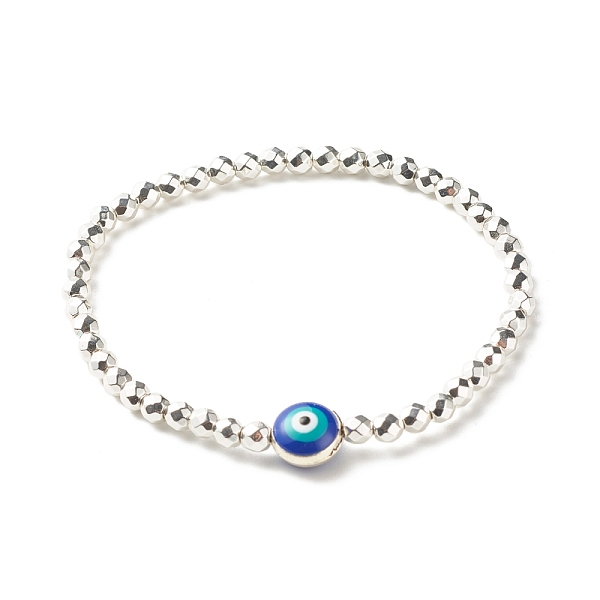 PandaHall Synthetic Hematite Beads Energy Stretch Bracelet for Teen Girl Women, Evil Eye Alloy Enamel Beads Bracelet, Medium Blue , Inner...
PandaHall Synthetic Hematite Beads Energy Stretch Bracelet for Teen Girl Women, Evil Eye Alloy Enamel Beads Bracelet, Medium Blue , Inner...