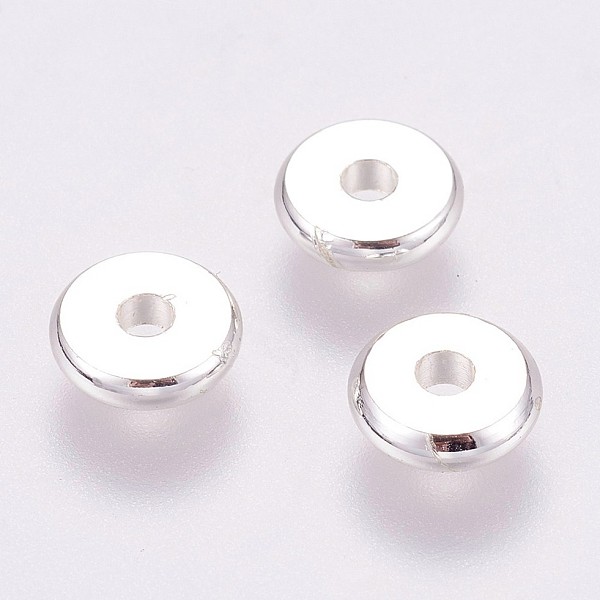 PandaHall Brass Spacer Beads, Long-Lasting Plated, Flat Round, 925 Sterling Silver Plated, Silver, 7x2mm, Hole: 1.5mm Brass Flat Round
PandaHall Brass Spacer Beads, Long-Lasting Plated, Flat Round, 925 Sterling Silver Plated, Silver, 7x2mm, Hole: 1.5mm Brass Flat Round