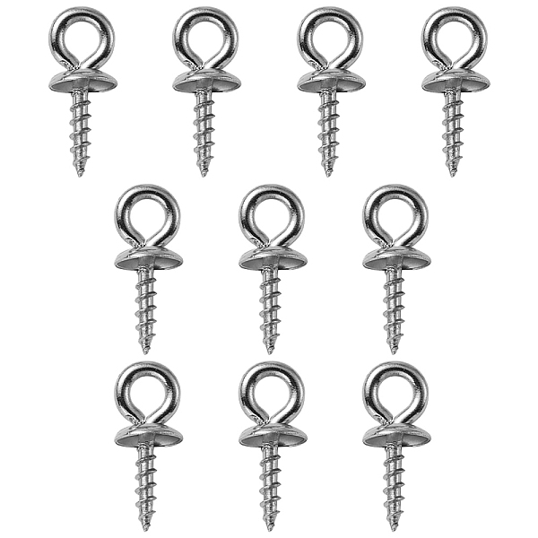 PandaHall 304 Stainless Steel Screw Eye Pin Peg Bails, For Half Drilled Beads, Stainless Steel Color, 10x4mm, Hole: 2mm, Pin: 1.34mm 304...
PandaHall 304 Stainless Steel Screw Eye Pin Peg Bails, For Half Drilled Beads, Stainless Steel Color, 10x4mm, Hole: 2mm, Pin: 1.34mm 304...