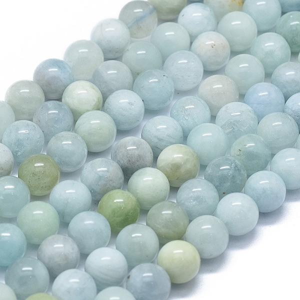 PandaHall Natural Aquamarine Beads Strands, Round, 10mm, Hole: 1.2mm, about 41pcs/strand, 15.35 inch(39cm) Aquamarine Round
PandaHall Natural Aquamarine Beads Strands, Round, 10mm, Hole: 1.2mm, about 41pcs/strand, 15.35 inch(39cm) Aquamarine Round