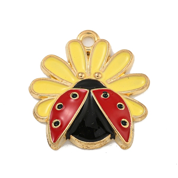 PandaHall Alloy Enamel Pendants, Golden, Sunflower with Ladybug Charm, Gainsboro, 22x21x3.5mm, Hole: 1.9mm Alloy+Enamel Ladybug Gray
PandaHall Alloy Enamel Pendants, Golden, Sunflower with Ladybug Charm, Gainsboro, 22x21x3.5mm, Hole: 1.9mm Alloy+Enamel Ladybug Gray