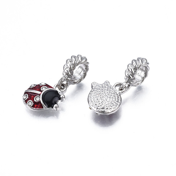 PandaHall Rack Plating Alloy Enamel European Dangle Charms, with Crystal Rhinestone, Large Hole Beads, Cadmium Free & Lead Free, Platinum..., Clear
PandaHall Rack Plating Alloy Enamel European Dangle Charms, with Crystal Rhinestone, Large Hole Beads, Cadmium Free & Lead Free, Platinum..., Clear