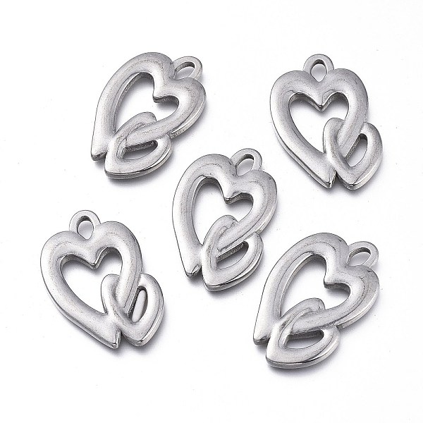 PandaHall Valentine's Day 304 Stainless Steel Pendants, Heart with Heart, Stainless Steel Color, 30.5x21x3mm, Hole: 4.5x2.8mm 304 Stainless...
PandaHall Valentine's Day 304 Stainless Steel Pendants, Heart with Heart, Stainless Steel Color, 30.5x21x3mm, Hole: 4.5x2.8mm 304 Stainless...