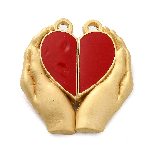 PandaHall Spray Painted Alloy Enamel Magnetic Clasps, Hand with Heart, Gold, FireBrick, 27x25.5x6mm, Hole: 1.8mm Alloy+Enamel Heart Red
PandaHall Spray Painted Alloy Enamel Magnetic Clasps, Hand with Heart, Gold, FireBrick, 27x25.5x6mm, Hole: 1.8mm Alloy+Enamel Heart Red