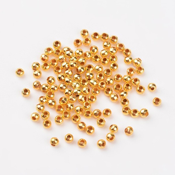 PandaHall Iron Spacer Beads, Round, Golden, 3mm in diameter, 3mm thick, Hole: 1.2mm Iron Round
PandaHall Iron Spacer Beads, Round, Golden, 3mm in diameter, 3mm thick, Hole: 1.2mm Iron Round