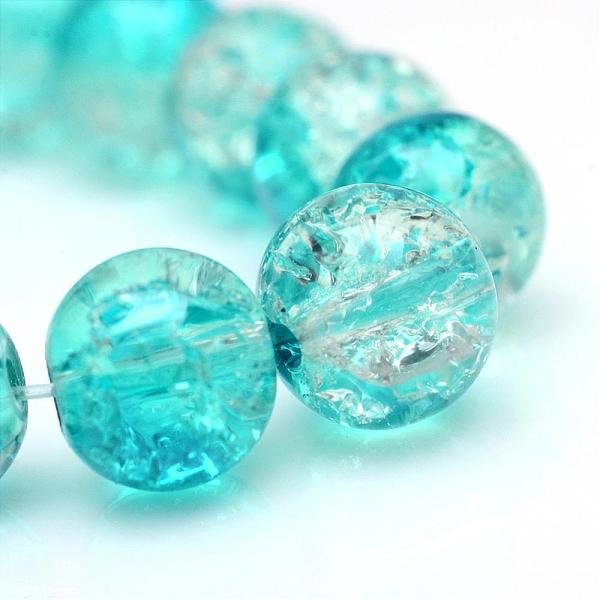 PandaHall Baking Painted Crackle Glass Bead Strands, Round, Dark Turquoise, 4mm, Hole: 1.1~1.3mm, about 200pcs/strand, 31.4 inch Glass Round..., Cyan
PandaHall Baking Painted Crackle Glass Bead Strands, Round, Dark Turquoise, 4mm, Hole: 1.1~1.3mm, about 200pcs/strand, 31.4 inch Glass Round..., Cyan
