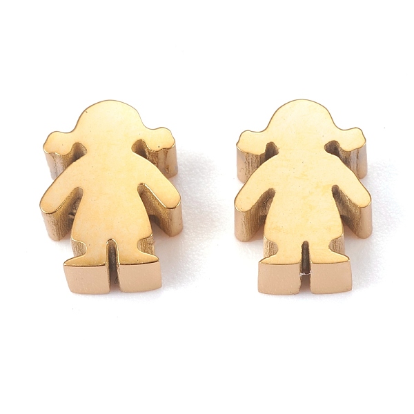PandaHall Ion Plating(IP) 304 Stainless Steel Beads, Girl, Golden, 9x7x3.5mm, Hole: 1.8mm 304 Stainless Steel Human
PandaHall Ion Plating(IP) 304 Stainless Steel Beads, Girl, Golden, 9x7x3.5mm, Hole: 1.8mm 304 Stainless Steel Human