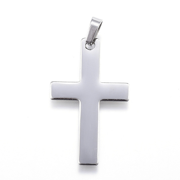 PandaHall 304 Stainless Steel Pendants, Latin Cross, Stainless Steel Color, 36.5x22x1mm, Hole: 4x7mm 304 Stainless Steel Cross
PandaHall 304 Stainless Steel Pendants, Latin Cross, Stainless Steel Color, 36.5x22x1mm, Hole: 4x7mm 304 Stainless Steel Cross
