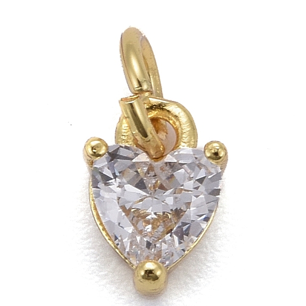 PandaHall Brass Micro Pave Cubic Zirconia Charms, Long-Lasting Plated, Real 18K Gold Plated, Heart, Clear, 8x5x3.5mm, Hole: 3mm Brass+Cubic...
PandaHall Brass Micro Pave Cubic Zirconia Charms, Long-Lasting Plated, Real 18K Gold Plated, Heart, Clear, 8x5x3.5mm, Hole: 3mm Brass+Cubic...