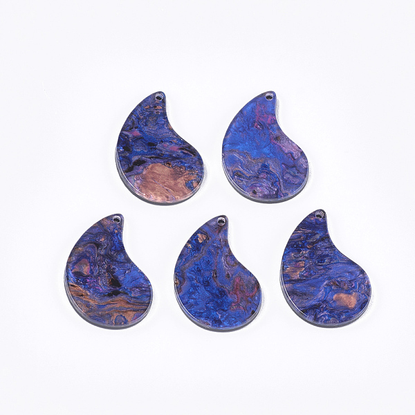PandaHall Cellulose Acetate(Resin) Pendants, teardrop, Slate Blue, 27.5x18x2.5mm, Hole: 1.2mm Cellulose Acetate Teardrop Blue
PandaHall Cellulose Acetate(Resin) Pendants, teardrop, Slate Blue, 27.5x18x2.5mm, Hole: 1.2mm Cellulose Acetate Teardrop Blue