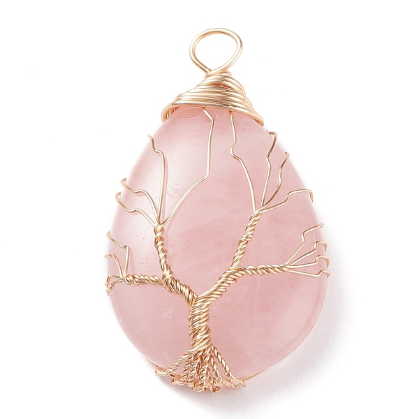 PandaHall Natural Rose Quartz Charms, with Brass Findings, Teardrop, 46~48.5x25~26x11~12mm, Hole: 4~5.5mm Rose Quartz Teardrop
PandaHall Natural Rose Quartz Charms, with Brass Findings, Teardrop, 46~48.5x25~26x11~12mm, Hole: 4~5.5mm Rose Quartz Teardrop